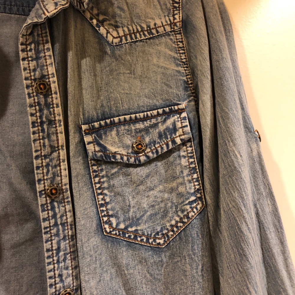 Denim Button Down - image 2